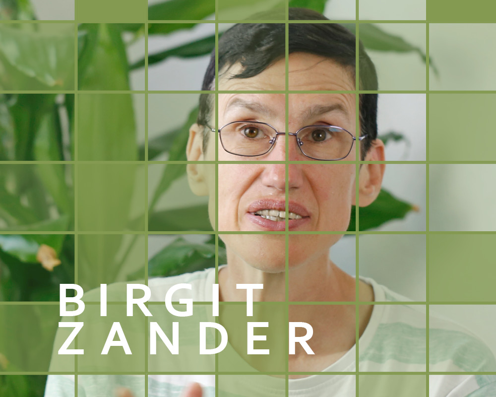 Ausschnitt der Ausstellung mit Birgit Zander