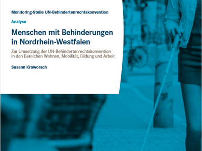 Titelbild der Analyse Menschen mit Behinderungen in NRW