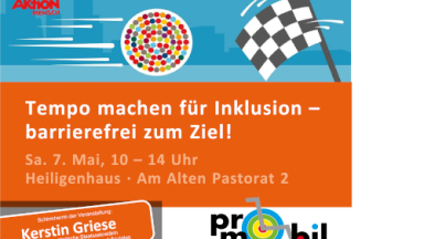 Tempo machen für Inklusion - barrierefrei zum Ziel!