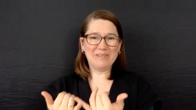 Grafikteaser für Deafblind Impuls mit Melanie Wegerhoff