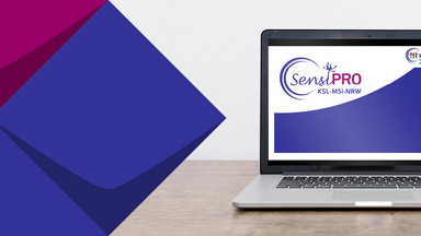 Laptop mit Logo - SensiPro-Schulung