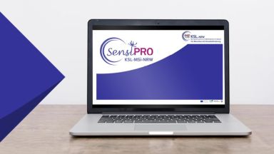 SensiPro-Schulung: Logo ist auf dem Bildschrim